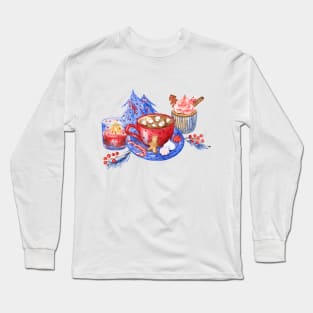 Christmas morning greeting card Long Sleeve T-Shirt